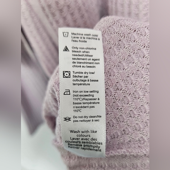 Paisley Sky Lavender Waffle Knit Hoodie - Picture 8 of 9